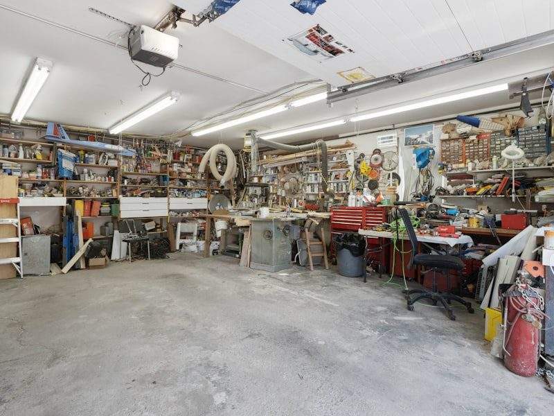 Full garage before cleanout in Upland, CA